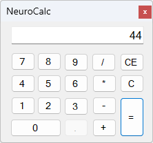 5 * 9=44 Упс, кажется надо "дообучить умножение"