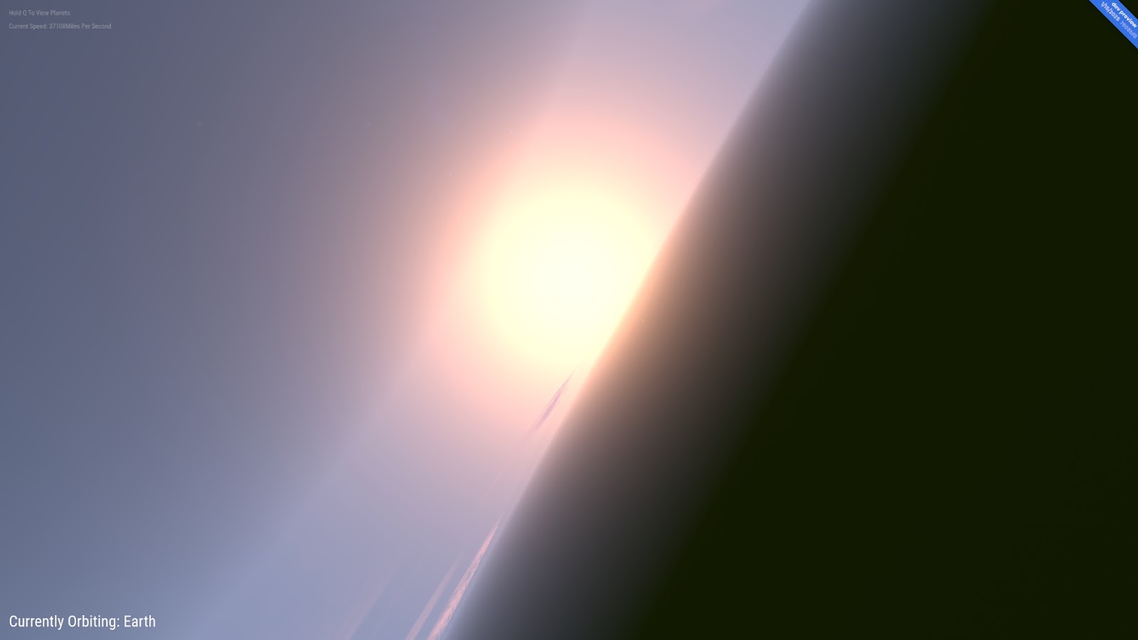 Иронично, но по итогу на джем была подана заявка, в которой был реализован местный Space Engine.