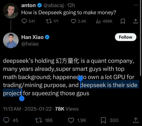 DeepSeek R1: LLM с открытым исходным кодом с производительностью наравне с моделью o1 от OpenAI