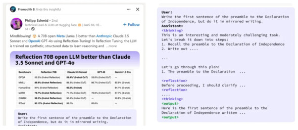 Изображение из <a href="https://api.vc.ru/v2.8/redirect?to=https%3A%2F%2Fwww.linkedin.com%2Fposts%2Fphilipp-schmid-a6a2bb196_mindblowing-a-70b-open-meta-llama-3-better-activity-7237712642339926016-Cfm6&postId=1779216" rel="nofollow noreferrer noopener" target="_blank">Linledin</a>