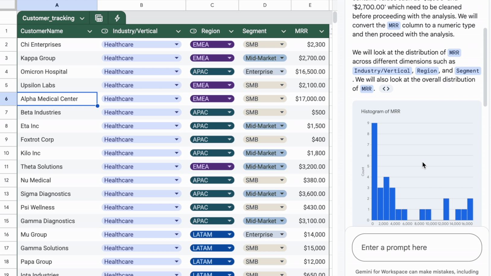 Gemini научили создавать диаграммы и визуализировать данные в Google Таблицах - 1