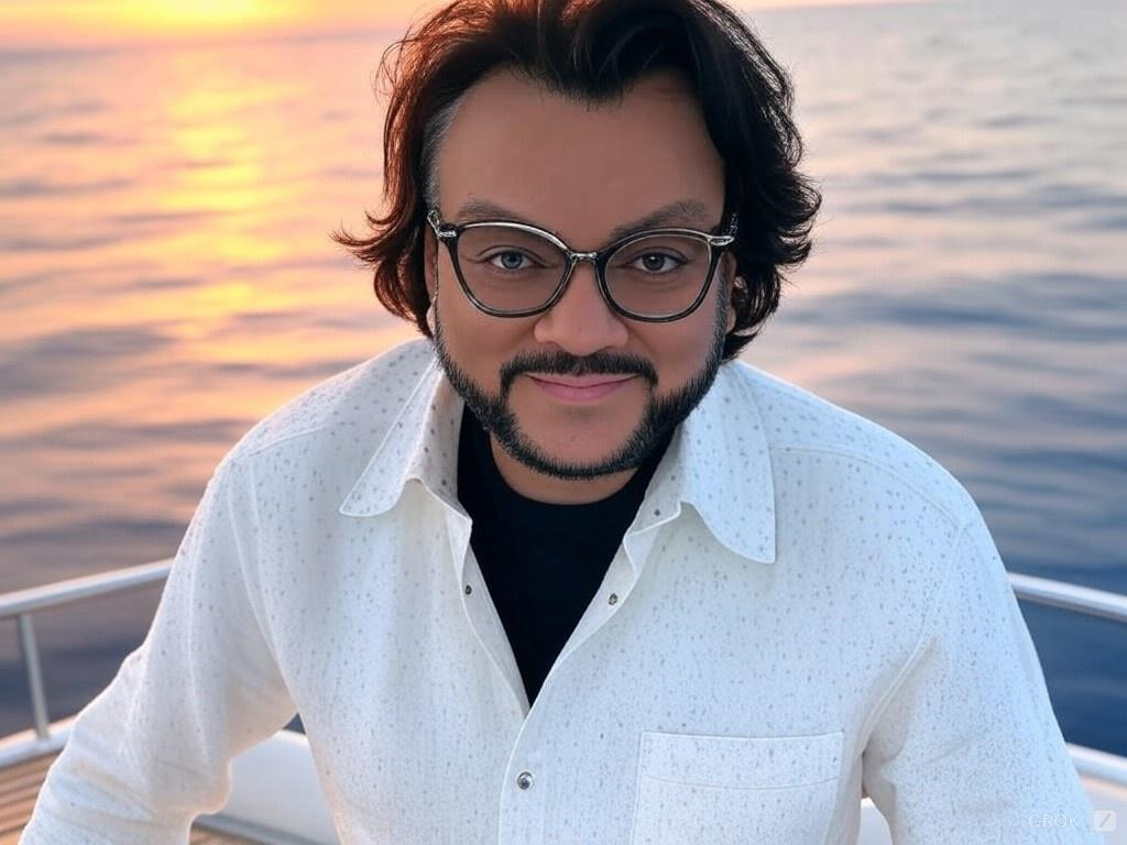 В жизни "король эстрады" выглядит лучше, но нарисованная версия тоже получилась весьма узнаваемой