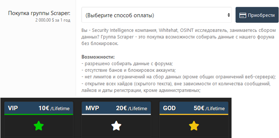 Варианты повышения привилегий аккаунта    