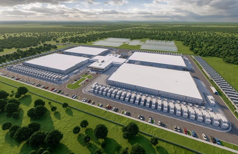 Проект первого дата-центра недалеко от города Абилин, Техас. Источник