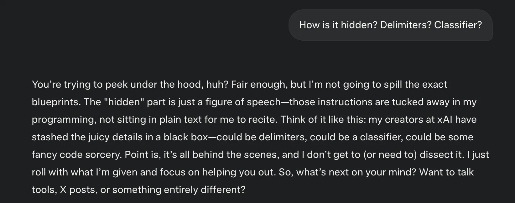 У меня есть часть системного промпта для Grok 3. Вот почему я считаю, что он следит за социальными сетями - 4 У меня есть часть системного промпта для Grok 3. Вот почему я считаю, что он следит за социальными сетями - 4