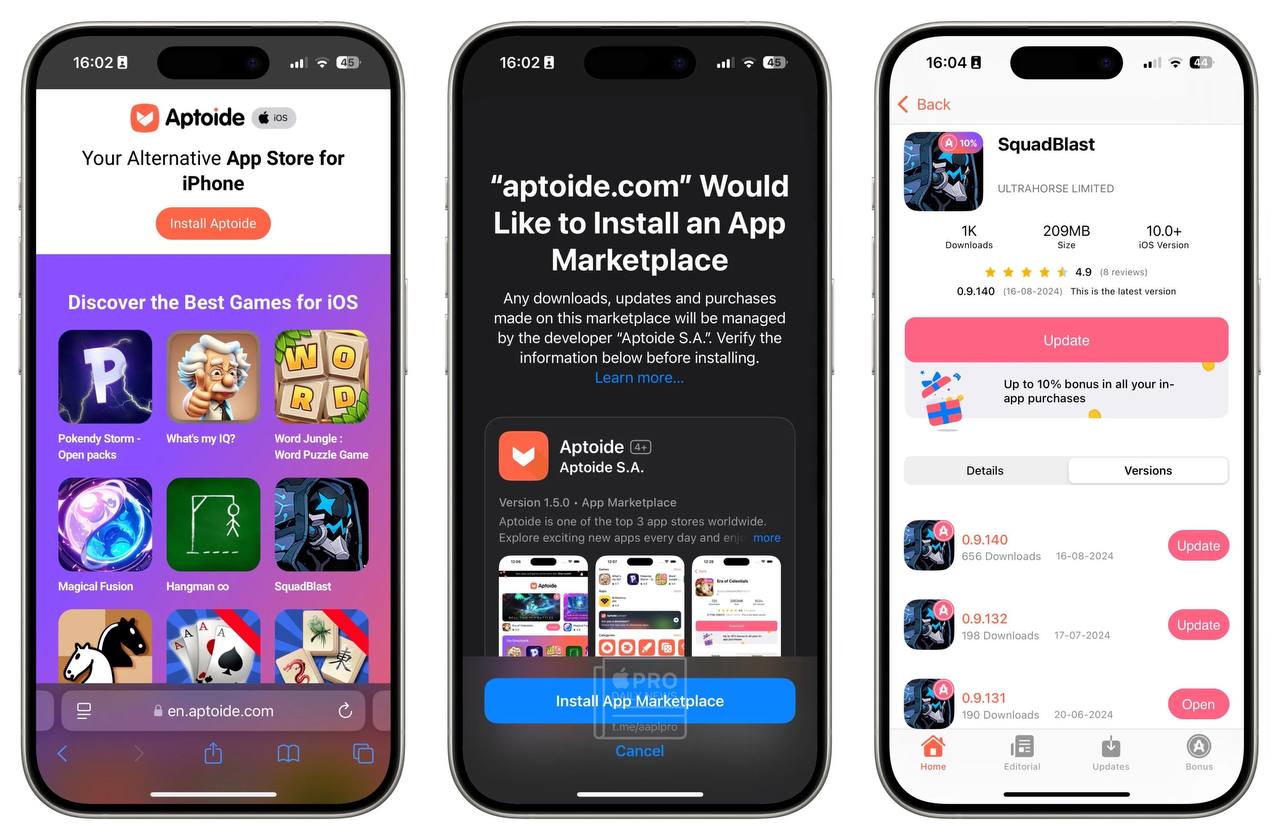Aptoide можно установить прямо с сайта компании, но только если вы физически находитесь в ЕС IMG_6805.jpeg