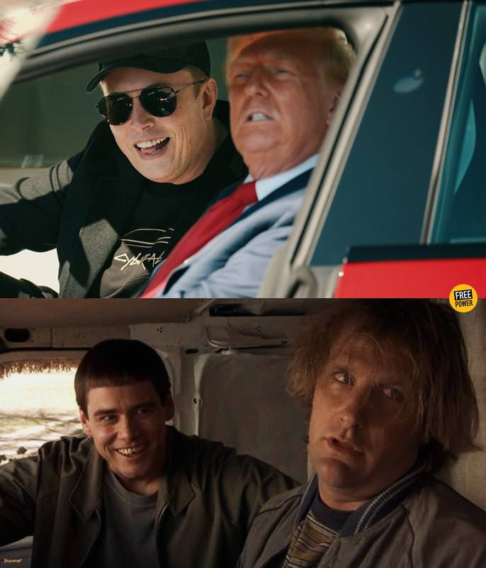 Кадры совместной тусовки Илона и Дональда внутри Теслы вызывали у некоторых АССОЦИАЦИИ