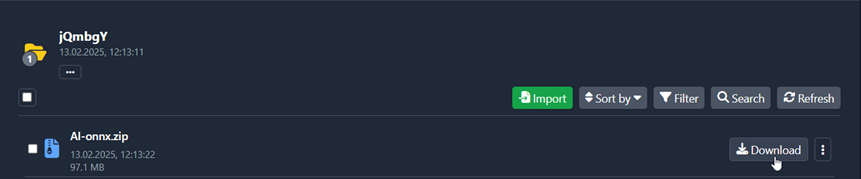 Рис.7. Страница загрузки моделей для QualityScaler