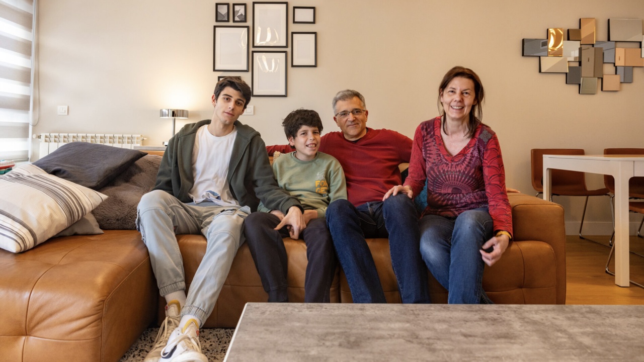 Исла с младшим сыном Серхио, женой Люси и старшим сыном Дэвидом