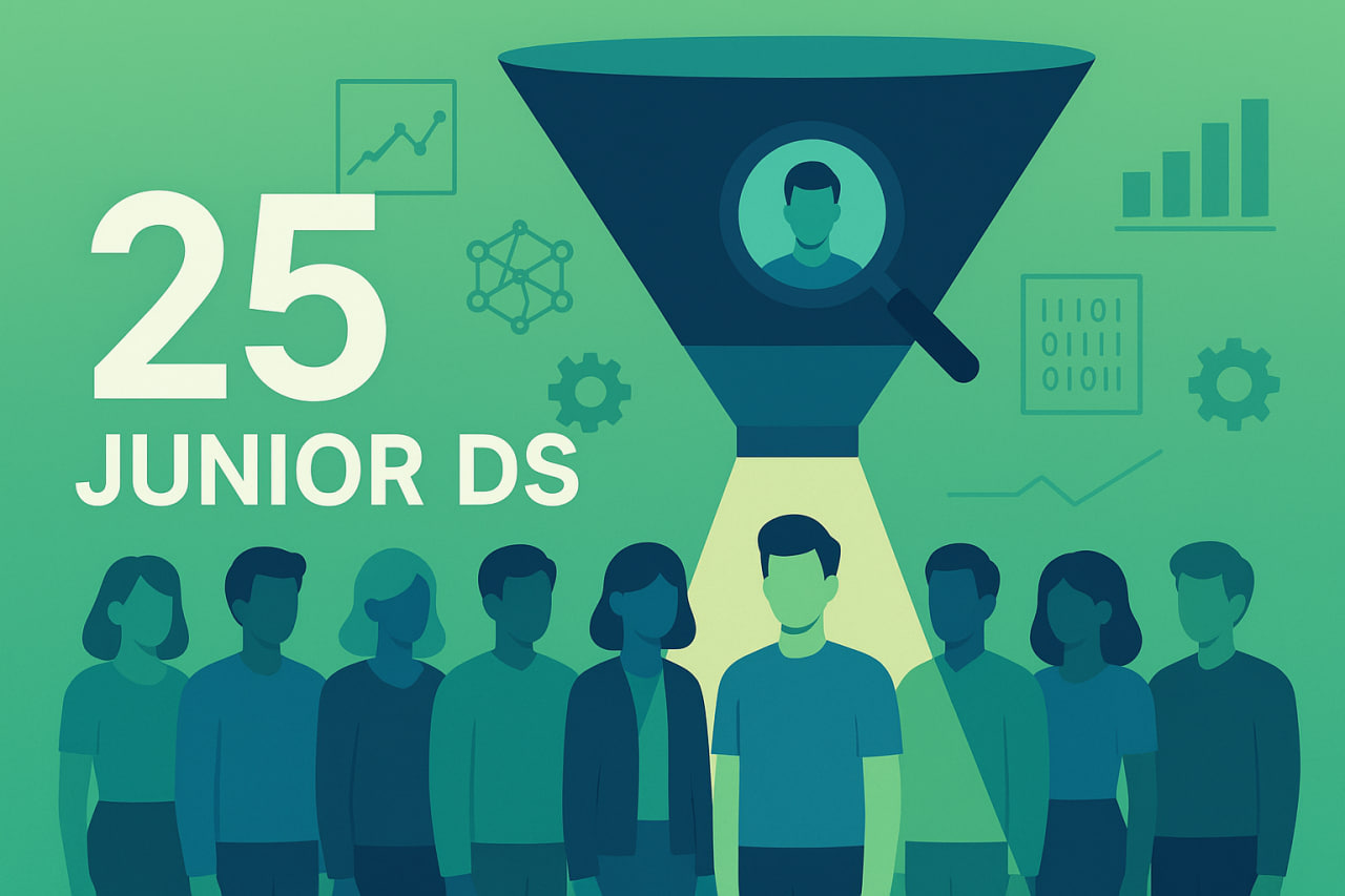 Собеседовали 25 джунов в Data Science: кого стоит брать и почему? - 1 Собеседовали 25 джунов в Data Science: кого стоит брать и почему? - 1