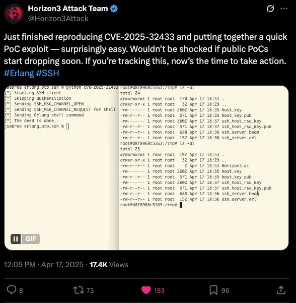 Как я использовал ИИ для создания рабочего эксплойта для CVE-2025-32433 до появления публичных PoC - 1
