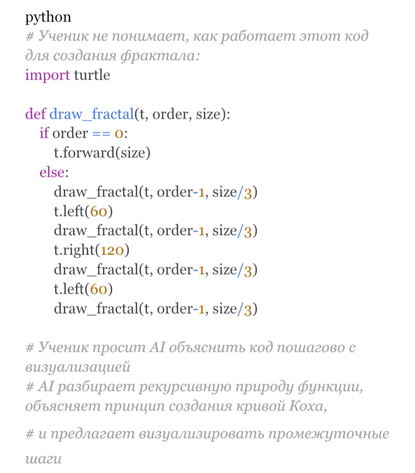 «Не бойтесь AI, учитесь им пользоваться»: реальный опыт интеграции нейросетей в детское IT-образование - 4 «Не бойтесь AI, учитесь им пользоваться»: реальный опыт интеграции нейросетей в детское IT-образование - 4