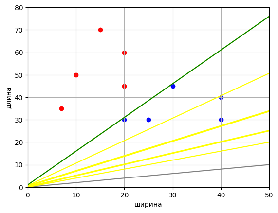 Бинарная классификация одним простым искусственным нейроном. 2 часть - 2
