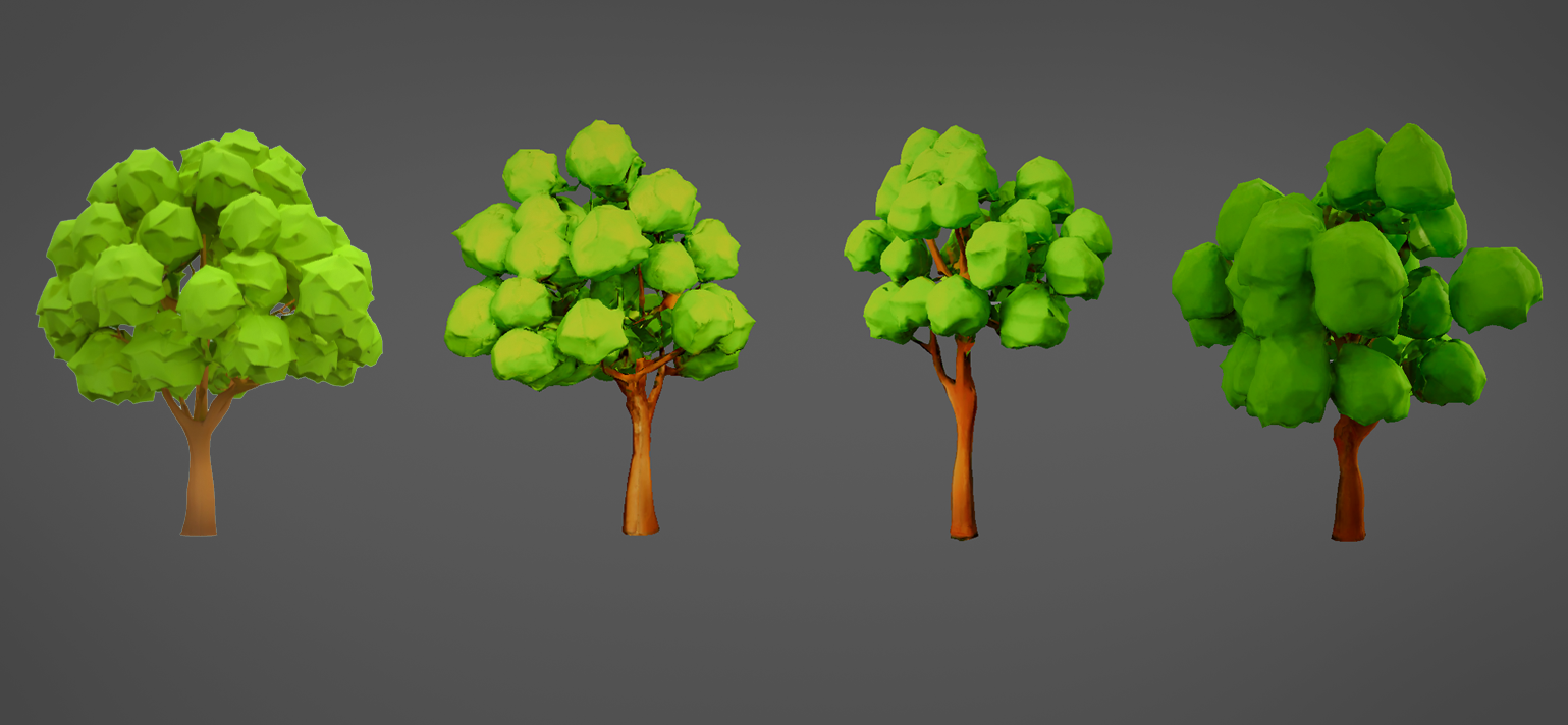 Слева — объект в стилистике проекта, сделанный 3D-художником, далее — генерации