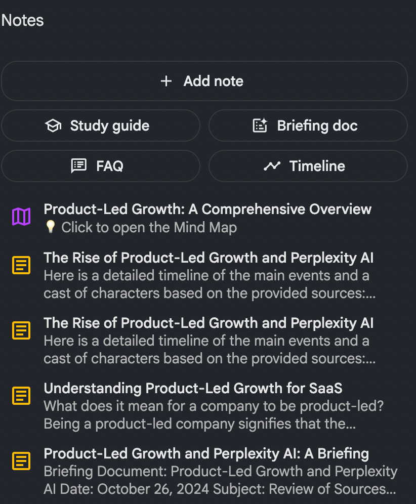 Структурированные заметки в NotebookLM