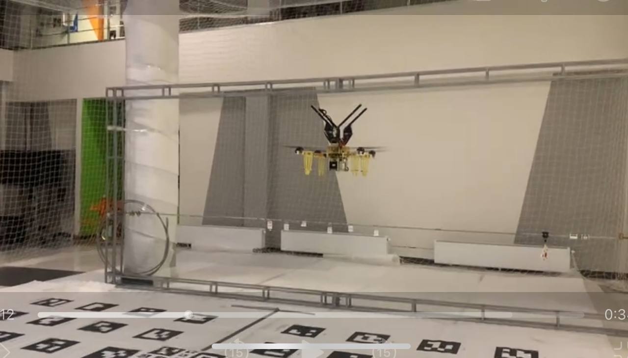 Первые тесты полета дрона в автономном режиме.