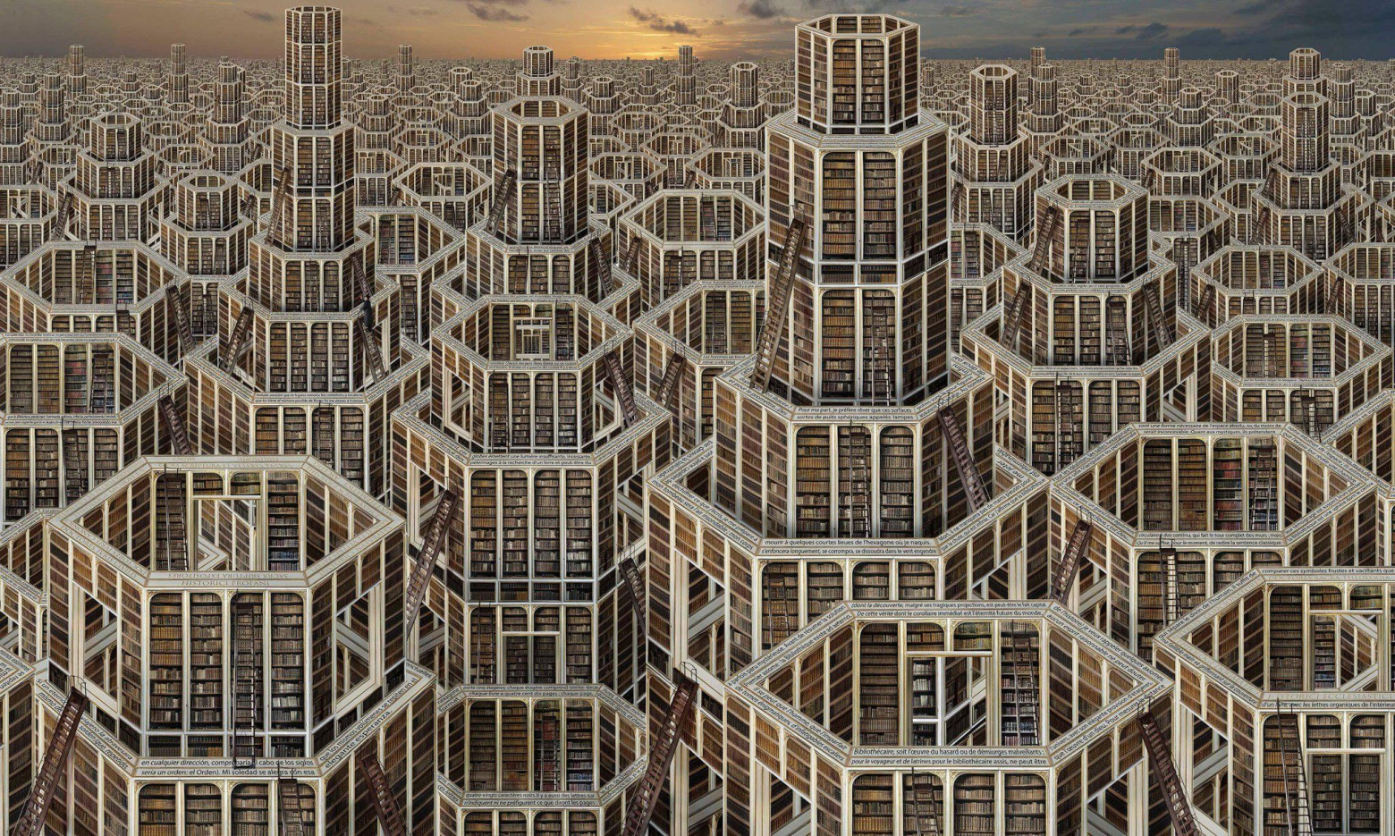 Так выглядит Вавилонская библиотека в одном из возможных миров