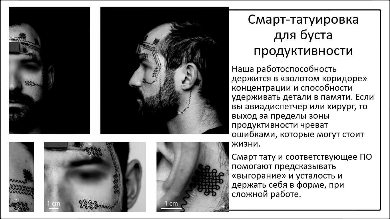 Смарт-татуировка на лице анализирует работу мозга - 1 Смарт-татуировка на лице анализирует работу мозга - 1