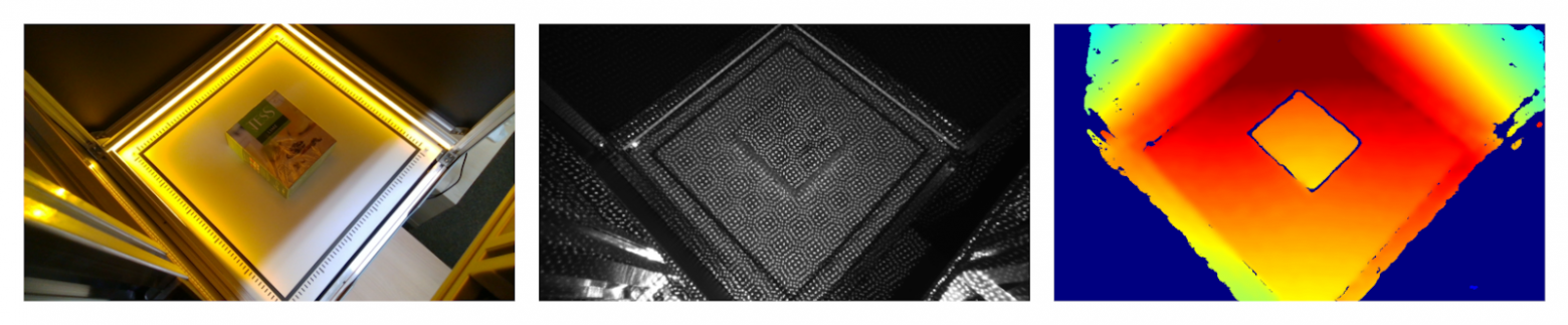 Результат при поочерёдном включении лазеров. Предмет больше не засвечивается. 