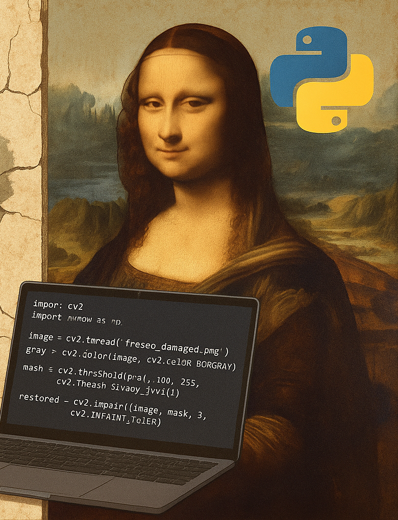 Как Python помогает восстанавливать древние фрески: алгоритмы цифровой реставрации - 1
