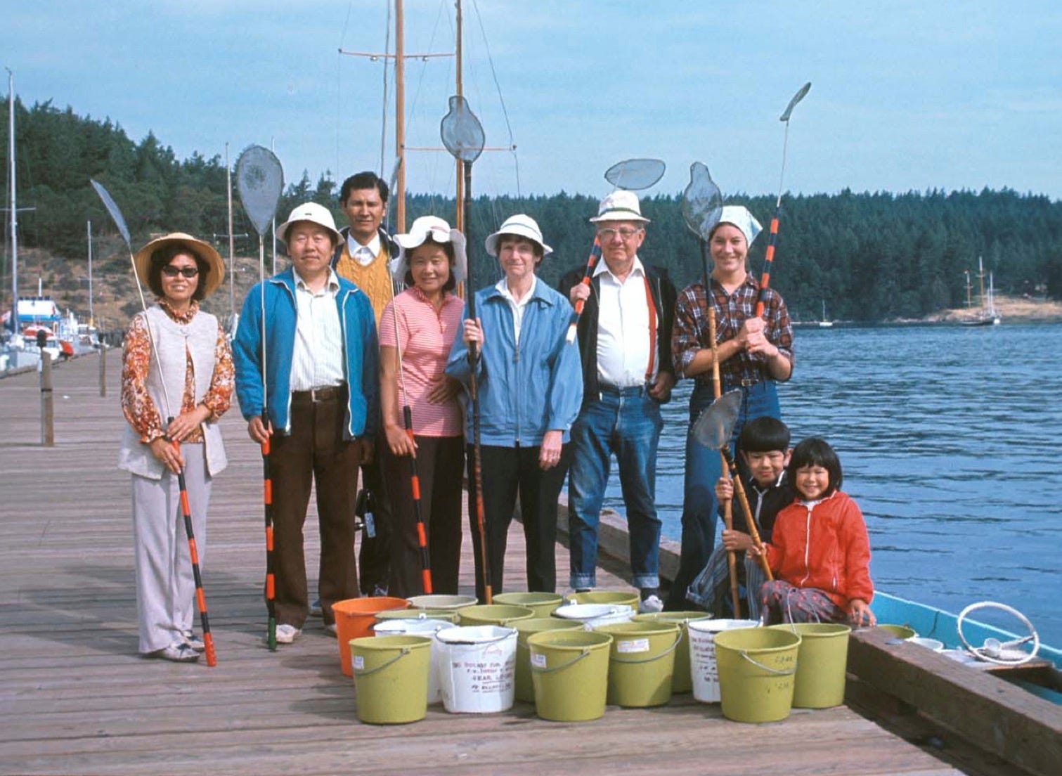  Собиратели медуз, городские доки Фрайдей Харбор, 1974 год 