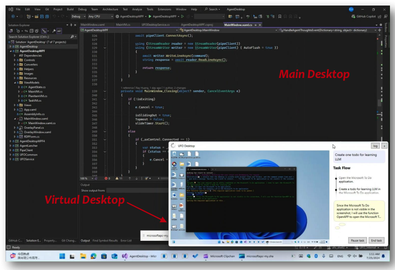 Окно PiP — отдельный виртуальный рабочий стол. Пользователь продолжает работу, а скрипт не отбирает курсор; за три недели тестов не было ни одного конфликта