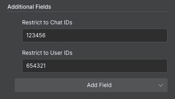 Это гарантирует, что бот будет принимать сообщения только от указанных чатов или пользователей.