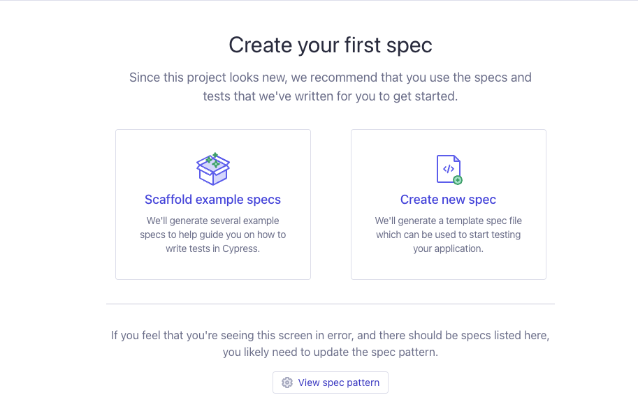 Окно выбора создания файла конфигурации