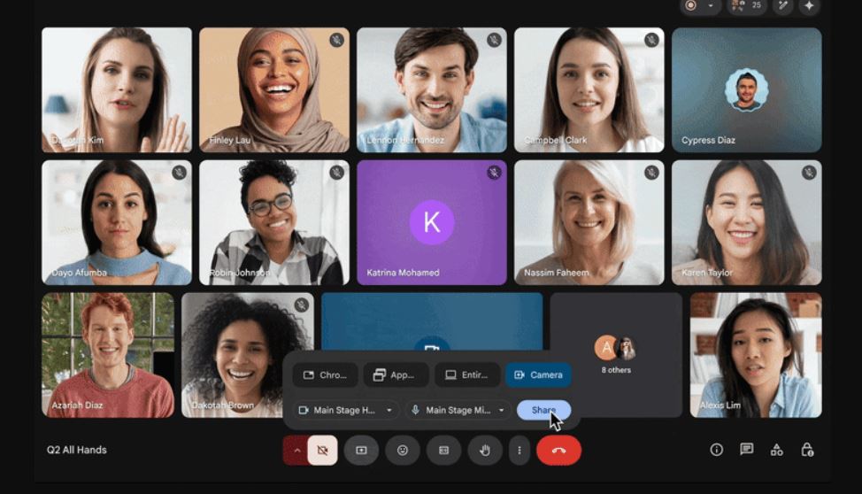 Google представила функцию презентации видео с внешней камеры для Meet - 1