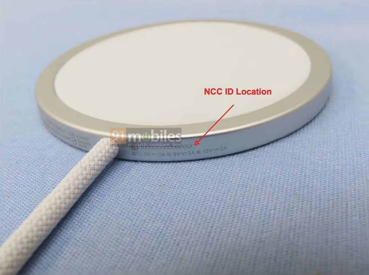 Фотографии новой шайбы MagSafe-зарядки (© 91mobiles)