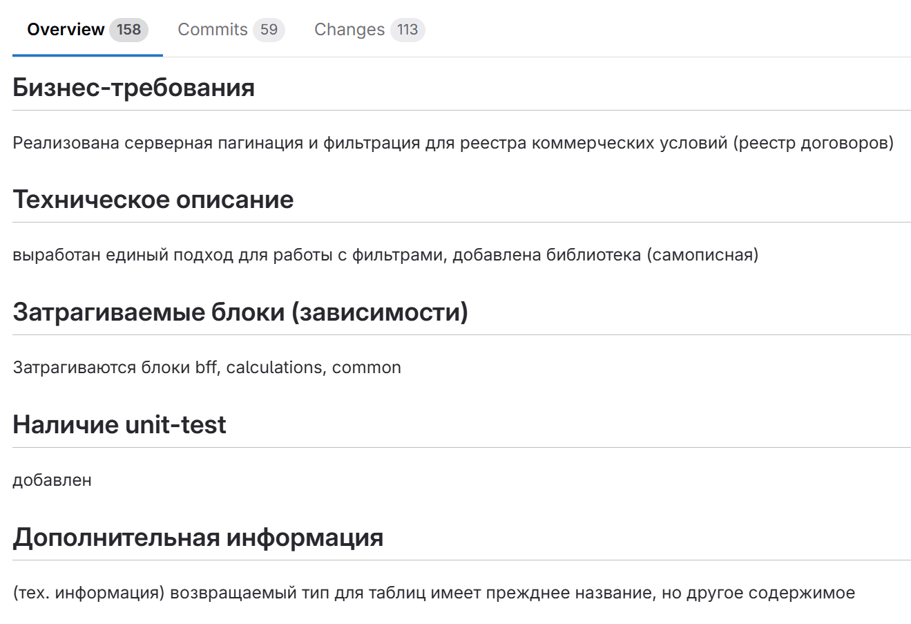 Шаблон для создания PR