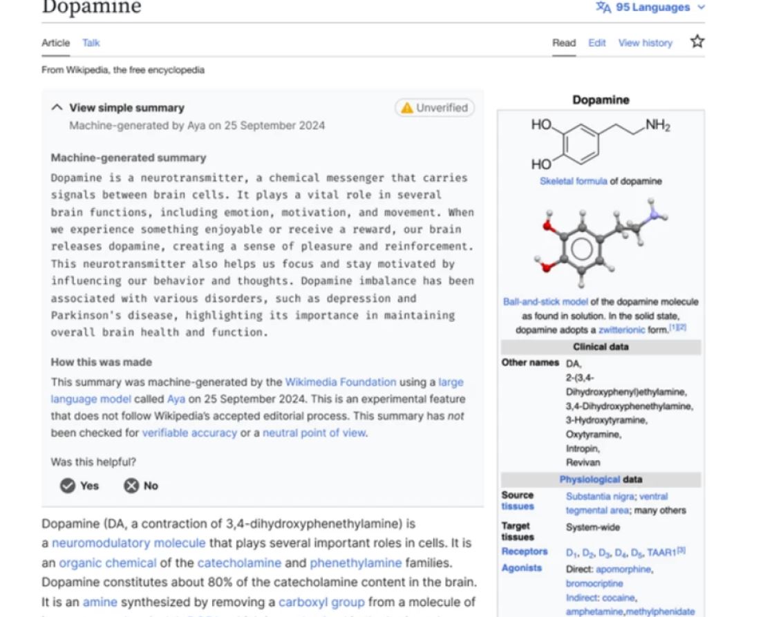 «Википедия» получила волну негативных реакций со стороны редакторов-людей из-за ИИ-аннотаций - 1 «Википедия» получила волну негативных реакций со стороны редакторов-людей из-за ИИ-аннотаций - 1