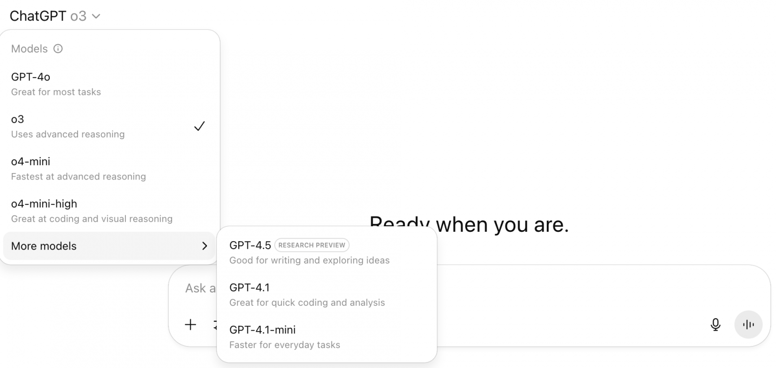 Выжимаем из ChatGPT максимум: советы по правильном выбору модели - 1