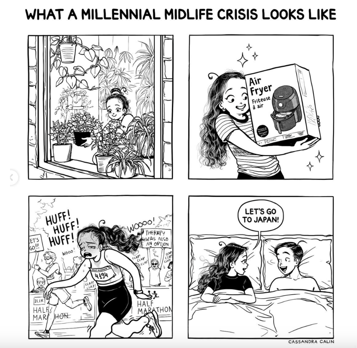 Кризис среднего возраста у миллениалов принимает разные формы: цветоводство, покупка аэрогриля, занятия бегом и внезапные поездки за границу