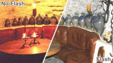 Со вспышкой цвета стали неестественными