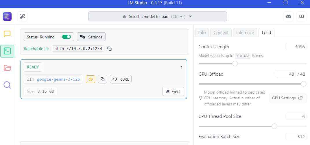 На этом скрине я поменял адрес сервера для inter-ops со своим WSL - вам, скорее всего, это не придётся делать