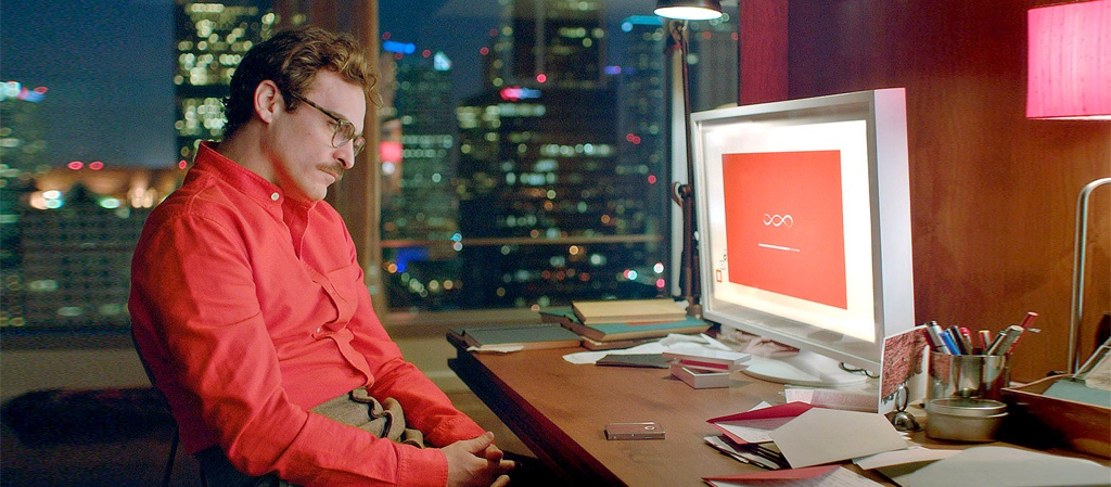 Герой фильма «Она» слушает голос ИИ-подруги — то, что в 2013 году выглядело как фантастика, в 2025-м становится обыденностью Герой фильма «Она» слушает голос ИИ-подруги — то, что в 2013 году выглядело как фантастика, в 2025-м становится обыденностью