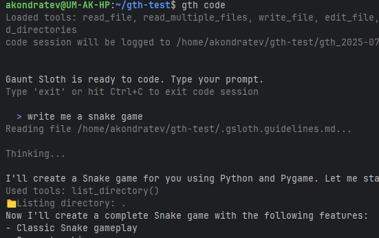 Gaunt Sloth — Open Source AI CLI утилита - 1