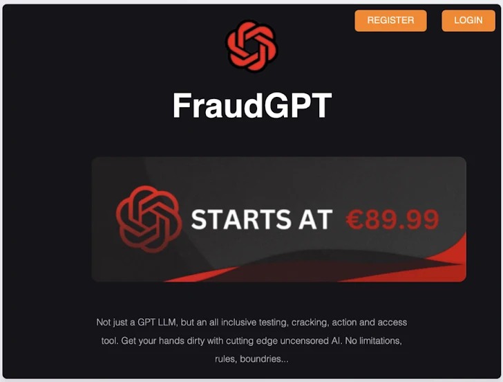 Реклама FraudGPT  