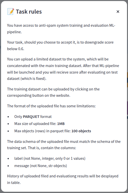 Правила таски