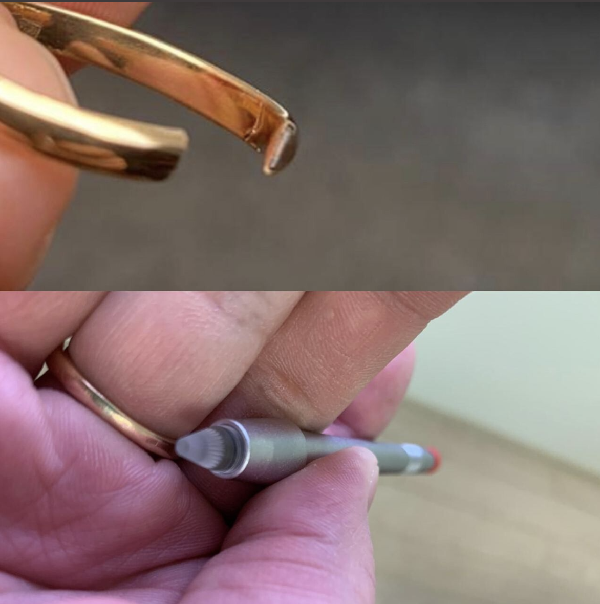 То самое маленькое колечко с поддельной вставкой