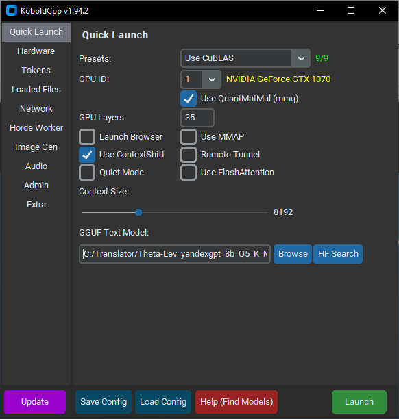 Собираем комплекс для качественного офлайн-перевода текстов, работающий на самом обычном игровом компьютере - 2 Собираем комплекс для качественного офлайн-перевода текстов, работающий на самом обычном игровом компьютере - 2