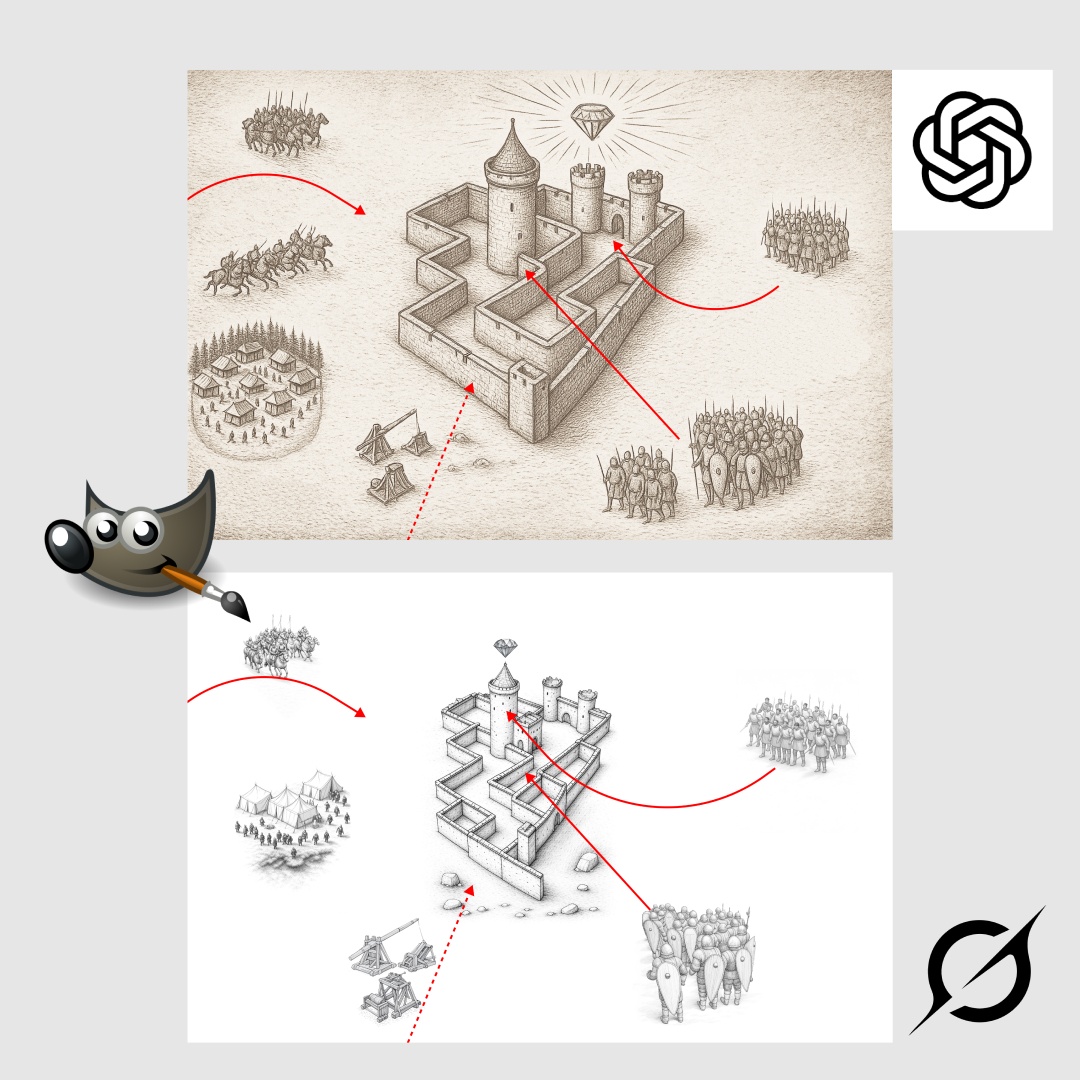 Доработанные с помощью Gimp готовые иллюстрации