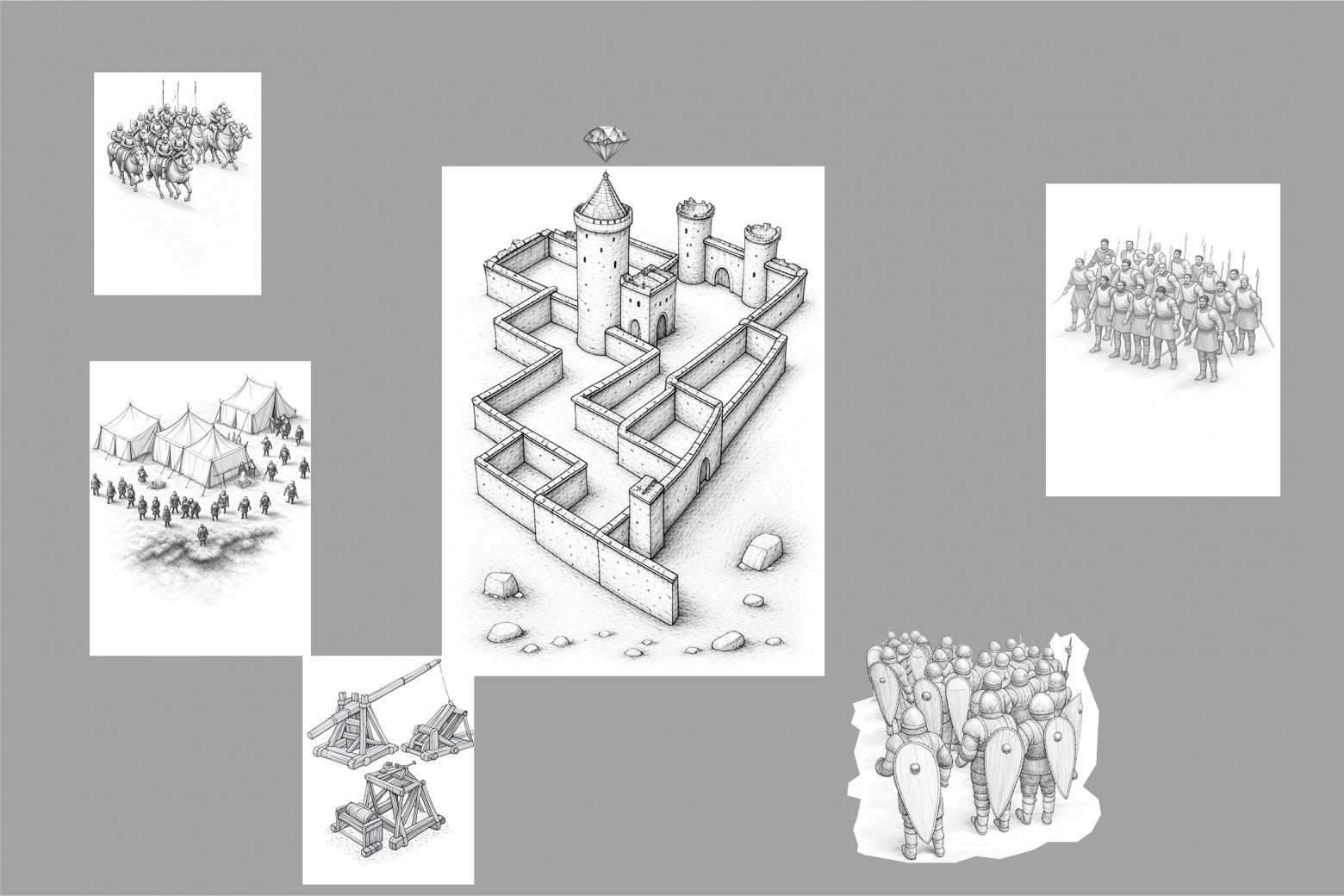 Сборка отдельных изображений в общую композицию