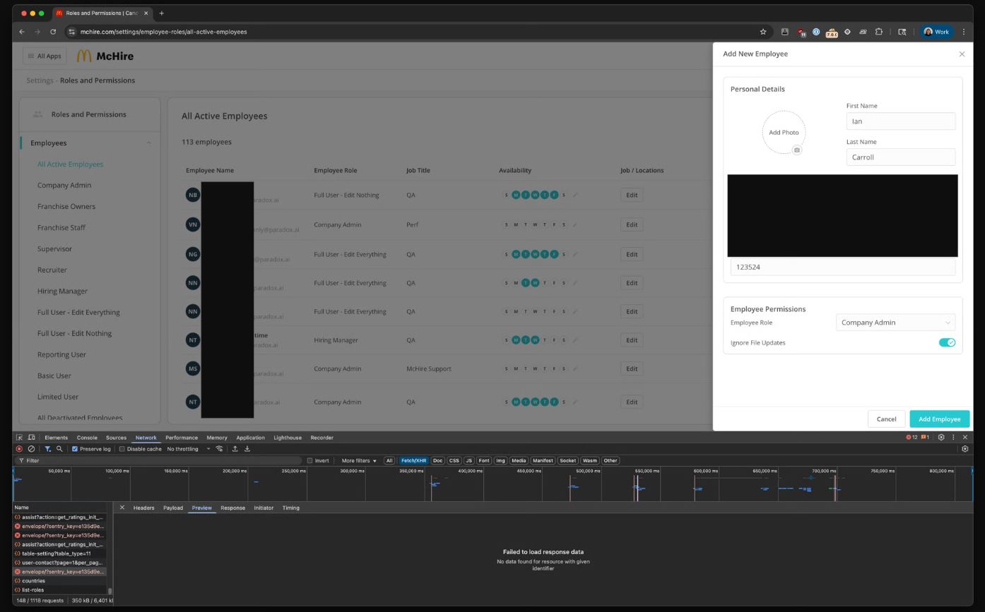 ИИ-бот для найма сотрудников McDonald's раскрыл исследователям данные миллионов соискателей - 4 ИИ-бот для найма сотрудников McDonald's раскрыл исследователям данные миллионов соискателей - 4