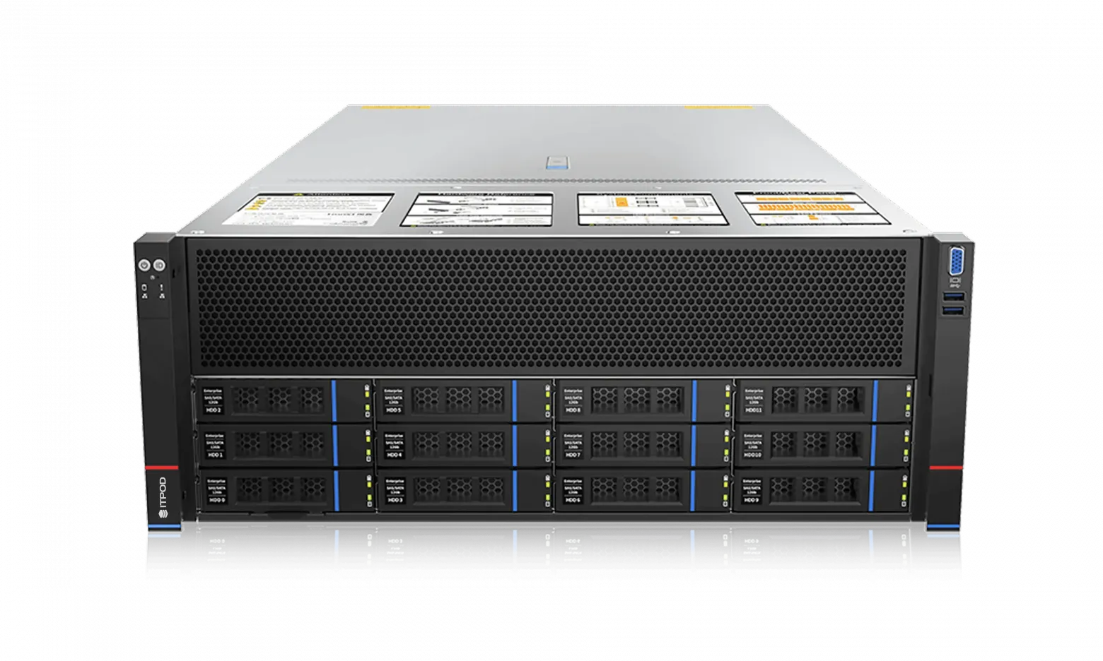 Обзор сервера ITPOD-SY4108G-D12R-G4: мощная платформа для AI-ML вычислений - 1