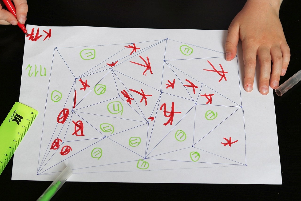 Игра "Треугольники" на этапе подсчёта очков