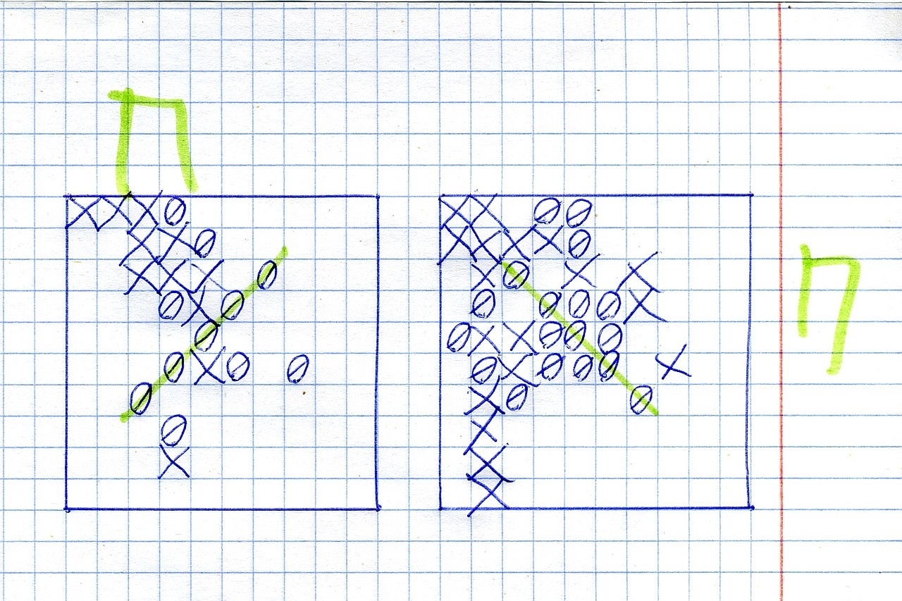 Вариант игры "крестики-нолики" с полем 10x10