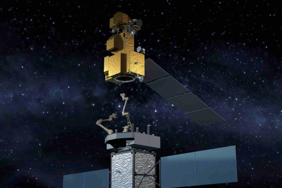 Вероятно, вот так выглядело сближение двух космических аппаратов. Источник