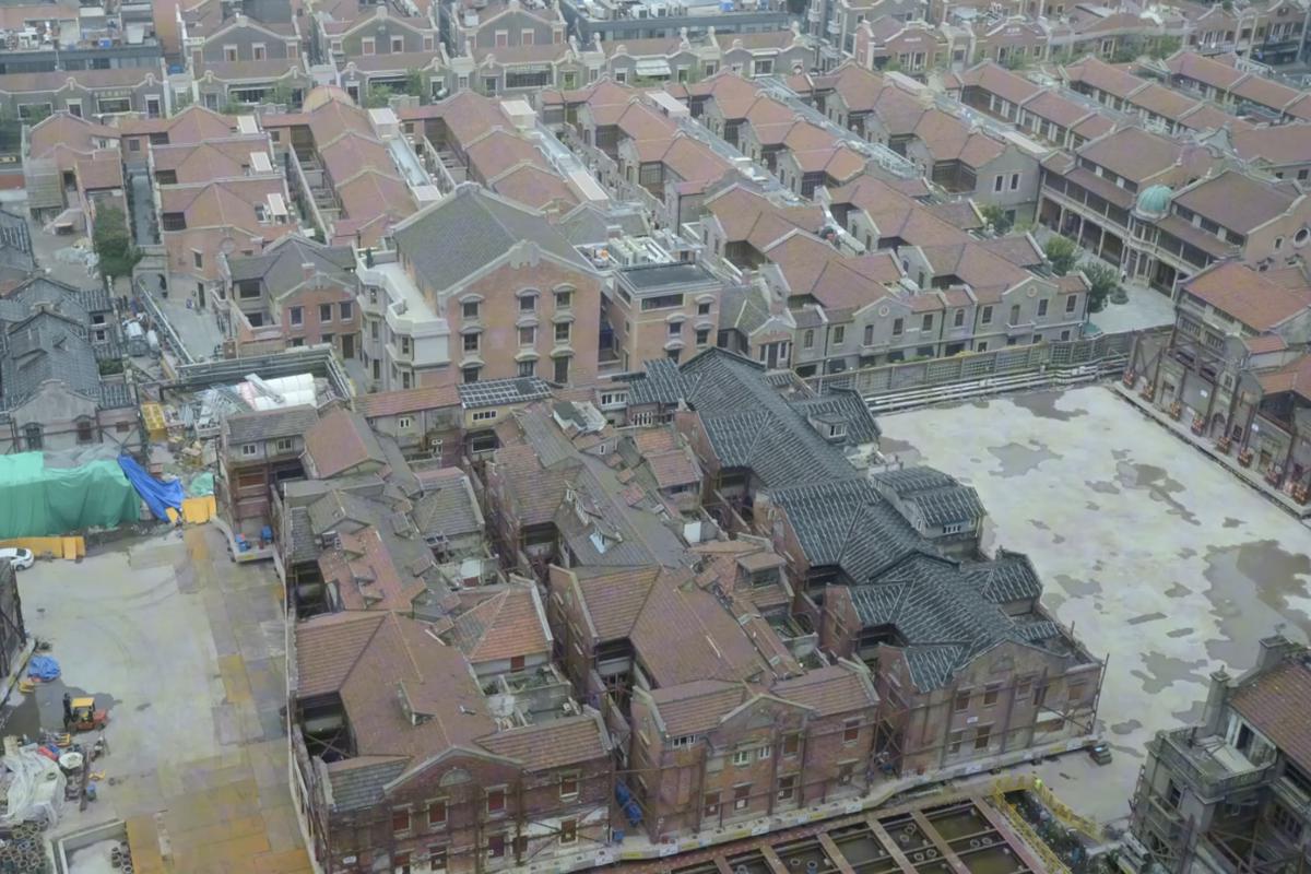 В Китае переместили квартал роботами, построили подземную парковку и вернули все обратно - 1